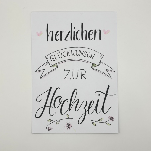 Herzlichen Glückwunsch zur Hochzeit